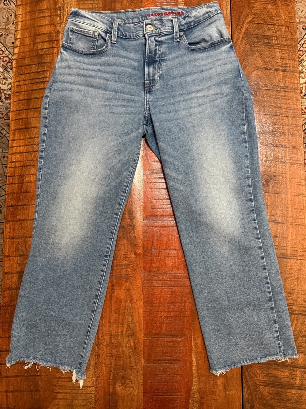 Lucky Brand Light Blue Women's Cropped Straight Jeans